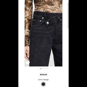 NWT Agolde criss cross jeans 26 Savage Gray Black